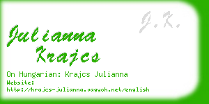 julianna krajcs business card